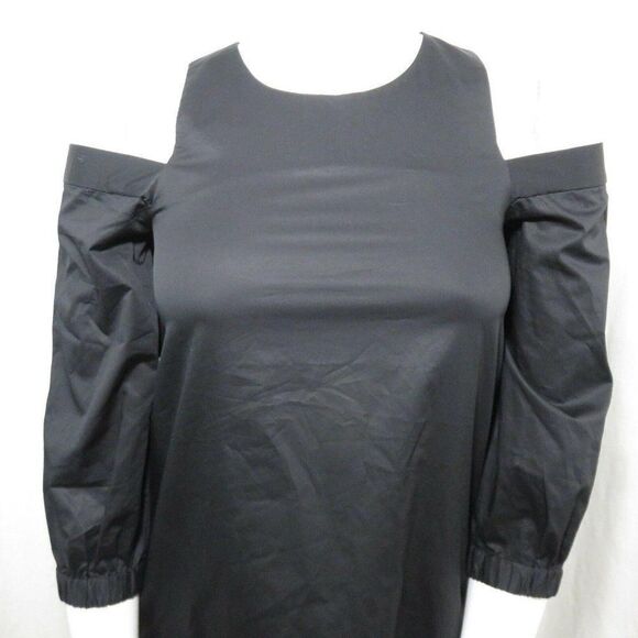NEW TIBI NEW YORK 4 STRUCTURED CREPE CUT OUT RUFFLE SLEEVE DRESS - Picture 3 of 11